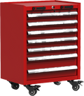 Garage mobile tool trolley with 4 casters